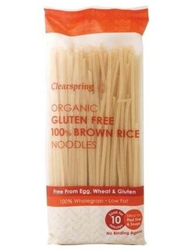 Fideos De Arroz Integral Sin Gluten  200 G de Clearspring