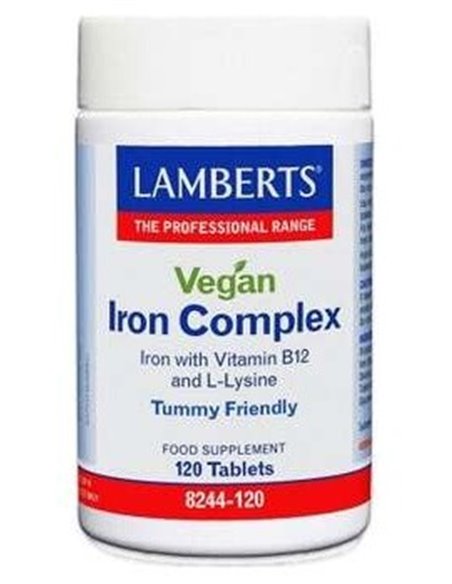 Complejo De Hierro Vegano 120 Comprimidos de Lamberts