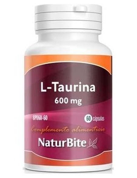 L-Taurina 600Mg. 60Cap. de Naturbite