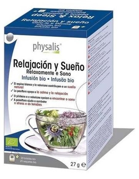 Relax Y Sueño Infusion 20Filtros Bio de Physalis