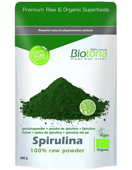 Spirulina Raw Power 200Gr. Bio de Biotona