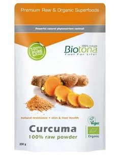 Curcuma Raw Powder 200Gr. Bio de Biotona