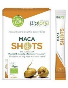 Maca Raw 20Shots. Bio Sg Vegan**** de Biotona
