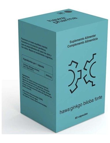 Hawa Ginkgo Biloba Forte 60Cap. de Hawa Pharma