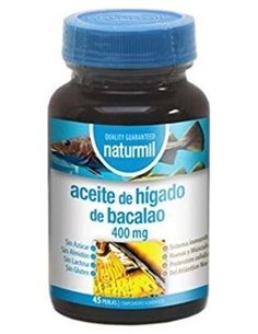 Aceite De Higado De Bacalao 400Mg. 45Perlas de Dietmed