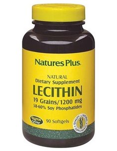 Lecitina Soja 1200 Mg 90  Perlas de Natures Plus