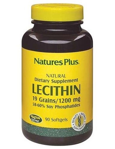 Lecitina Soja 1200 Mg 90  Perlas de Natures Plus