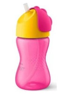 Vaso Con Pajita 300Ml. Rosa Scf798/02 de Avent