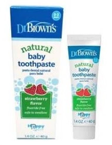 Pasta Dental Infantil Natural Fresa 0-3 Años 40Gr de Dr. Brown´S