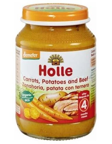 Potito Zanahoria Patata Con Ternera 4Meses 190Gr. de Holle