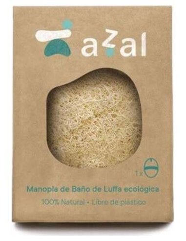 Manopla De Baño De Luffa Eco Ovalada Con Asa de Azal