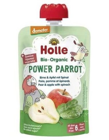 Smoothie Power Parrot Pera-Espinacas 6Meses 100Gr. de Holle