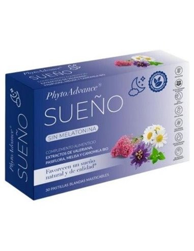 Phytoadvance Sueño Sin Melatonina 30Pastillas Mast de Phytoadvance