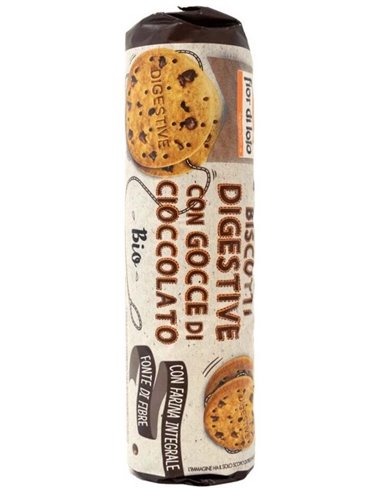 Galletas Digestive Con Chips Choco Tubo 250Gr. Bio de Fior Di Loto