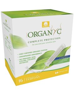 Tampones Regular Con Aplicador Compact 16Ud. de Organyc