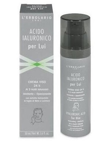 Acido Hialuronico Hombre Crema Cara 24 Horas 50Ml. de L´Erbolario
