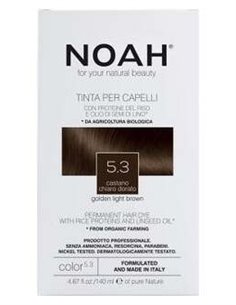 Tinte Capilar Castaño Claro Dorado 5.3 140Ml. de Noah