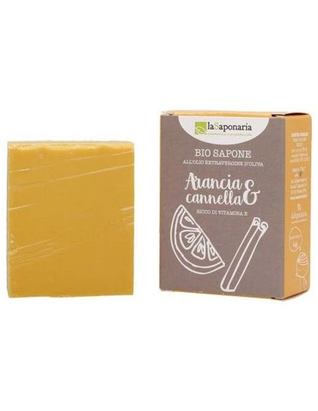 Jabon En Pastilla Naranja Y Canela 100Gr. de La Saponaria