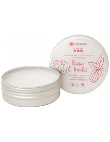 Crema De Manos Rosa Y Karite 60Ml. de La Saponaria