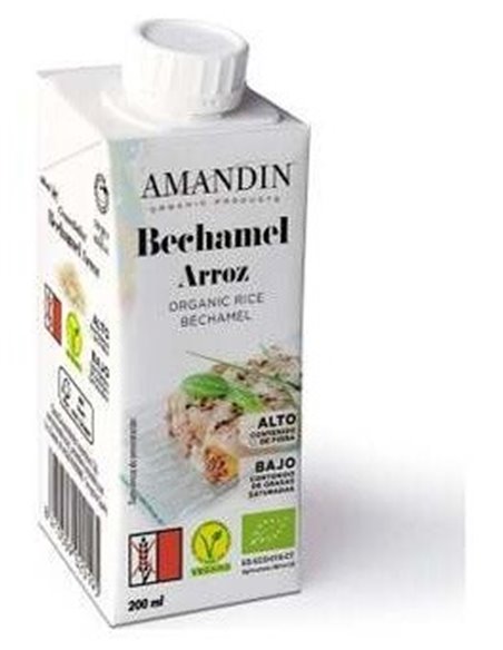 Bechamel De Arroz 200Ml 24Uds. Bio de Amandin