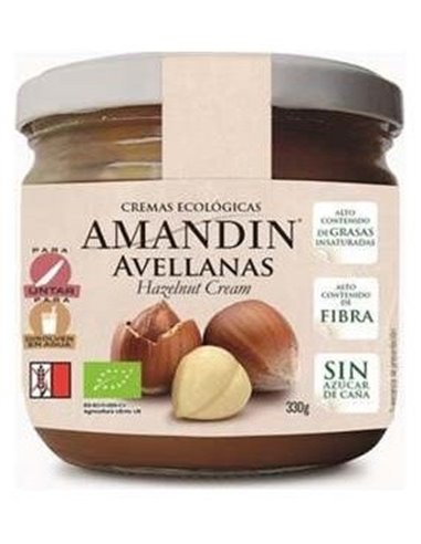Crema De Avellanas 330Gr. Bio de Amandin