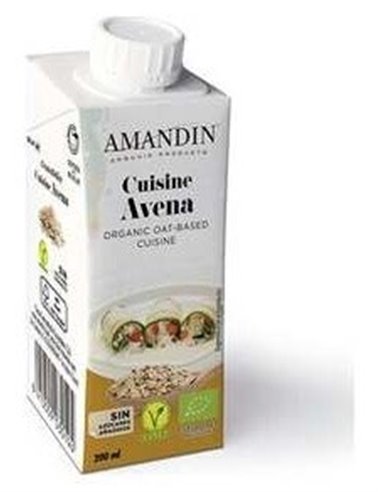 Cuisine Crema De Avena 200Ml 24Uds. Bio de Amandin