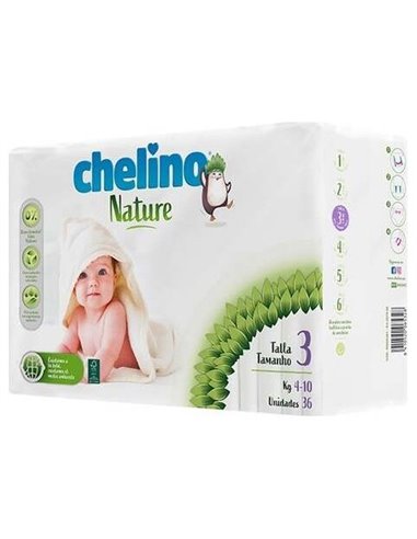 Chelino Pañal Inf Nature T/3 4-10Kg 36Un de Chelino