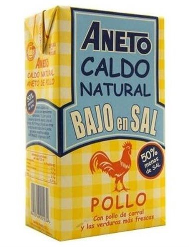 Caldo De Pollo Bajo En Sal 1L. de Aneto