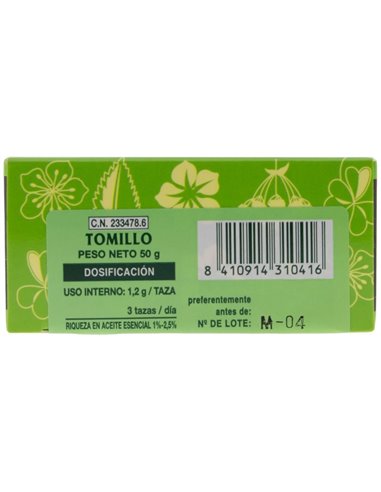 Tomillo Planta 50Gr. de El Naturalista