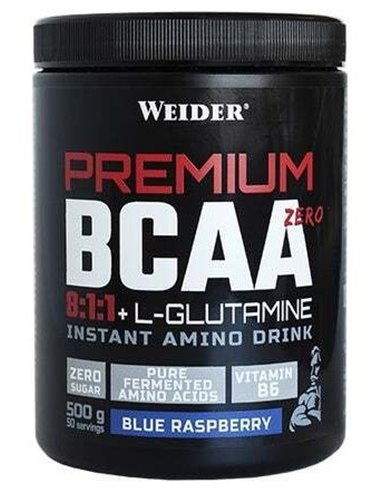 Weiderpremium Bcaa+L-Glutamina Blueraspberry 500Gr de Weider