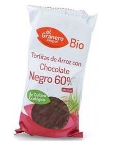 Tortitas De Arroz Con Chocolate Negro 100Gr. Bio de El Granero