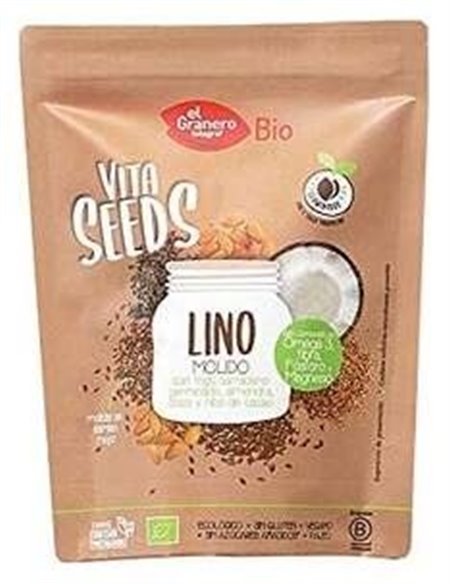 Vitaseeds Lino Molido Con Trigo S. 200Gr. Bio de El Granero