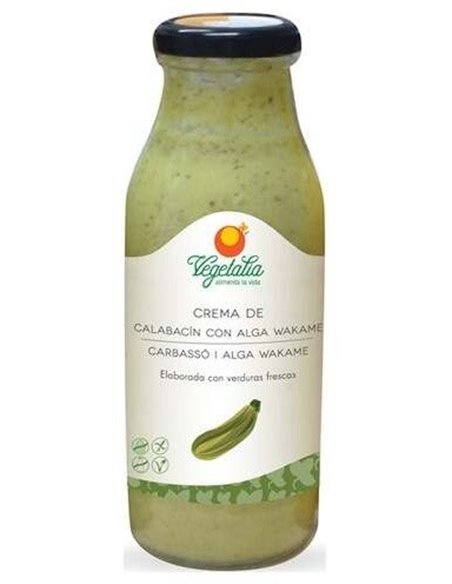 Crema De Calabacin Con Alga Wakame 500Ml. Bio de Vegetalia