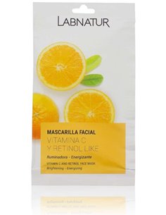 Mascarilla Facial Vitamina C-Retinol Like 24Udsx15Ml. de Labnatur Bio