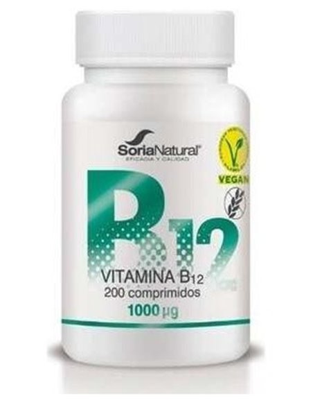 Vitamina B12 Liberacion Sostenida 250Mg 200C Vegan de Soria Natural