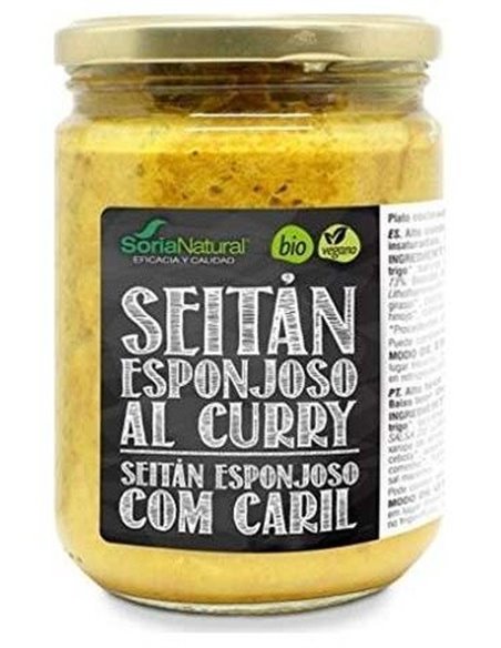 Seitan Esponjoso Al Curry 375Gr. de Soria Natural