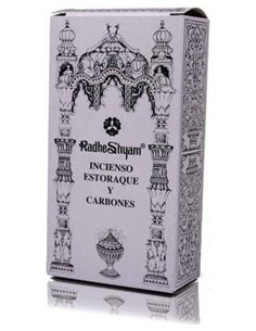 Incienso Estoraque 50Gr. + 10 Carbones de Radhe Shyam