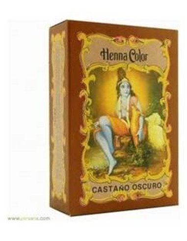 Henna Polvo Castaño Oscuro Profundo 100Gr. de Radhe Shyam