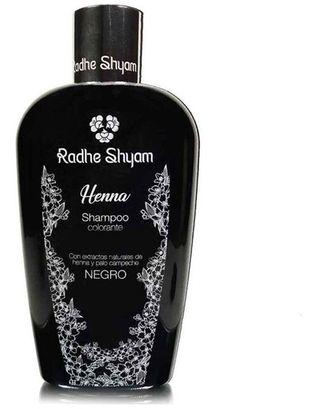 Champu Henna Color Negro 400 Ml de Radhe Shyam