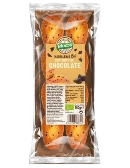 Madalenas Chips Chocolate 180Gr. Bio de Biocop