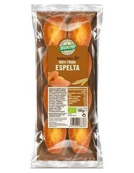 Madalenas Trigo Espelta 100% 180Gr. Bio de Biocop