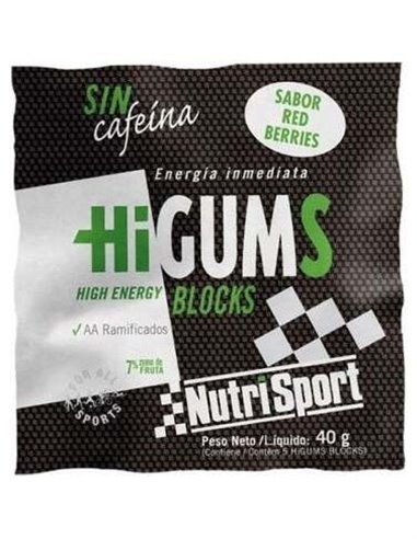 Higums Red Berries Sin Cafeina Expositor 20Bolsas de Nutrisport