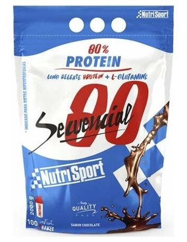 Secuencial 80 Chocolate Bolsa 2Kg. de Nutrisport