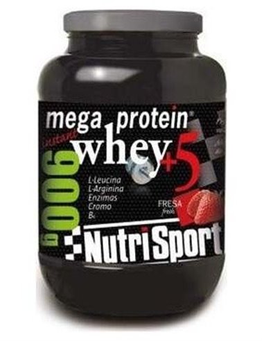 Mega Protein 5 Whey Vainilla 900Gr. de Nutrisport