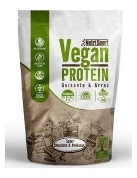 Vegan Protein Chocolate-Avellana Bolsa 468Gr de Nutrisport