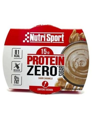Pudding Protein Zero Caramelo 12Tarrinasx135Gr. de Nutrisport