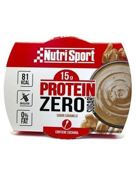 Pudding Protein Zero Caramelo 12Tarrinasx135Gr. de Nutrisport