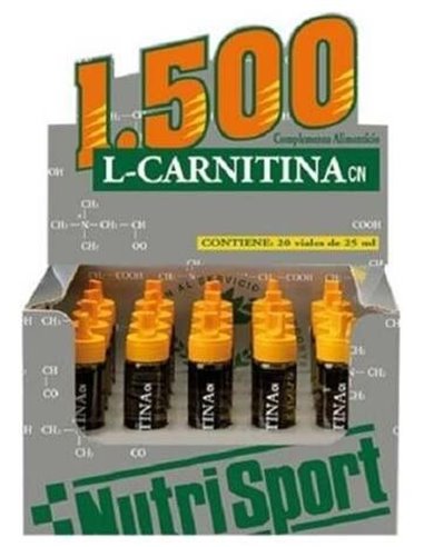 L Carnitina 1500 Naranja 20Amp de Nutrisport