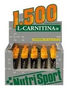 L Carnitina 1500 Fresa 20Amp de Nutrisport