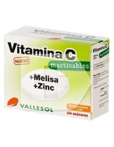 Vallesol Vit.C Melisa Zinc 24 comprimidosMasticable - Valles